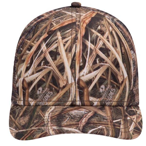 OTTO CAP® Mossy Oak Camouflage Superior Polyester Twill 6 Panel Low Profile Mesh Back Trucker Hat Thumbnail