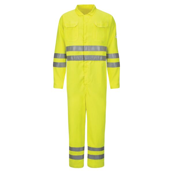Men's Tall Hi-Vis Deluxe Coverall with Reflective Trim - CoolTouch® 2 - 7 oz. Thumbnail