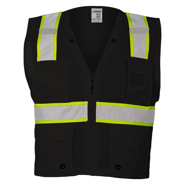 Unisex EV Series® Enhanced Visibility Multi-Pocket Mesh Vest Thumbnail