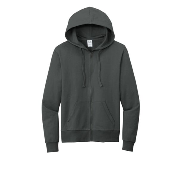 Unisex Organic French Terry Full-Zip Hoodie Thumbnail