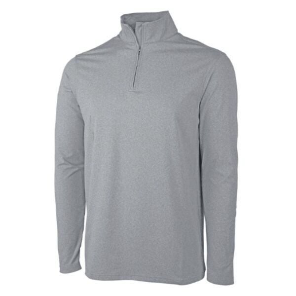 MEN'S HEATHERED ECO-LOGIC STRETCH QUARTER ZIP Thumbnail