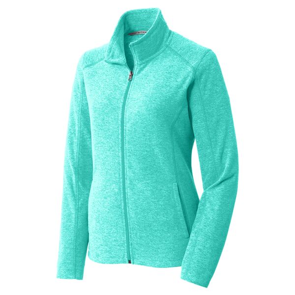 Ladies Heather Microfleece Jacket Thumbnail